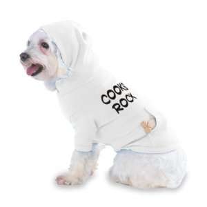  Cooks Rock Hooded (Hoody) T Shirt with pocket for your Dog 