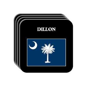  US State Flag   DILLON, South Carolina (SC) Set of 4 Mini 