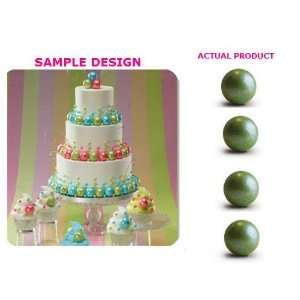   Shimmer Green Sugar Cupcake & Cake Decoration Topper