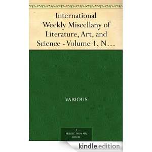   Science   Volume 1, No. 4, July 22, 1850 Various  Kindle