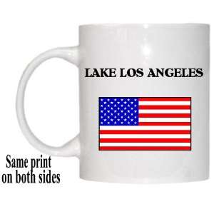  US Flag   Lake Los Angeles, California (CA) Mug 