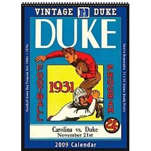  Duke Blue Devils 2009 Vintage Football Program Calendar 