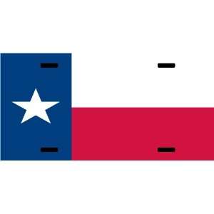  Custom Printed Texas Flag License Plate
