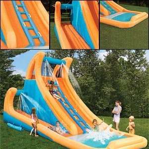   Wave Ripper Water Slide   Includes 3 Slides & 1 Pool Toys & Games