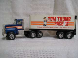 Vintage Rare Nylint Tom Thumb Page Semi Truck and Trailer  