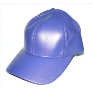 com Leather Baseball hat cap , One size fit velcro back , Made in USA 