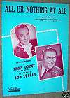 1950 Sheet Music ALL OR NOTHING AT ALL Lawrence, Altman