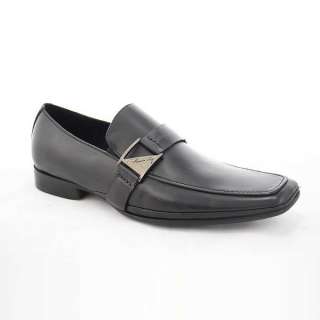 Kenneth Cole Mens New York Extended Play Black Leather Loafer Shoes 