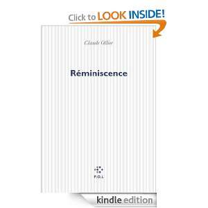 Réminiscence (1980 1990) (French Edition) Claude Ollier  