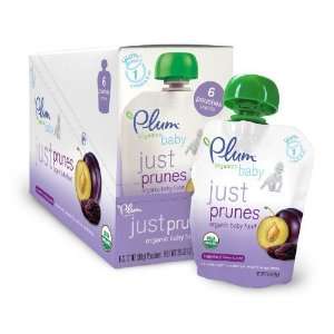 Plum Organics Just Fruit, Prunes, 3.17 Ounce Pouches (Pack of 12 