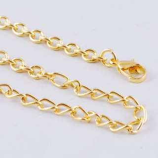 Necklace Earrings Set Flora Link Long Tie Golden/Silver Color Czech 