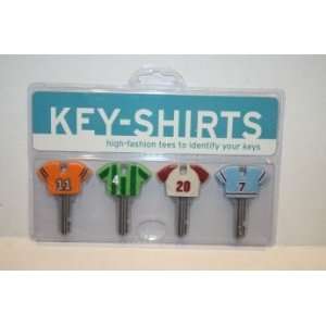   Identifiers for your Keys, Set of 4 Sports Jersey Tees