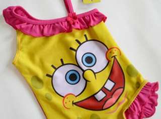 Girl Swimsuit Sponge Bob Swimwear Tankini Bathers 2 9Y Costume Free 