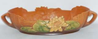 VINTAGE ROSEVILLE WATERLILY WATER LILY CONSOLE BOWL 444 14  
