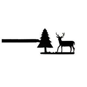   Deer & Pine Curtain Rod by Village Wrought Iron Inc