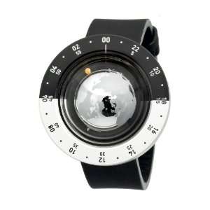  Think the Earth Unisex WN 2 Black and Silver Globe Watch Watches