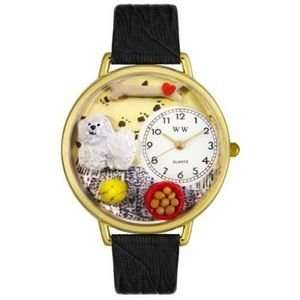   Bichon Watch Gold Dog Canine Clock Gift Breeders New