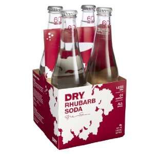  Dry Soda, Rhubarb, 4/12 oz (pack of 6 ) Health & Personal 