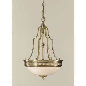   South Haven 3 Light Foyer Light In Aged Brass