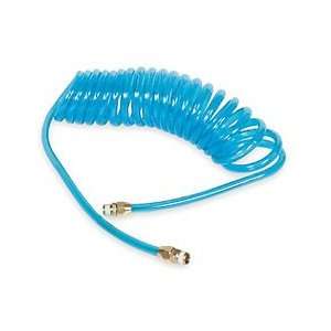    SPEEDAIRE Coiled Air Hose, 3/8 In ID x 10 Ft, Poly 