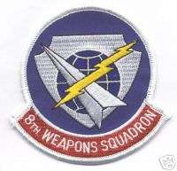 8th WEAPONS SQUADRON patch  