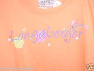 Longaberger Easter Fields Purse Tote Tee Shirt Small  