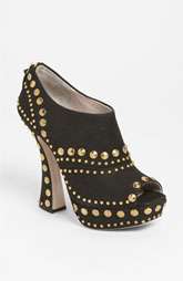 Miu Miu Studded Peep Toe Bootie $975.00