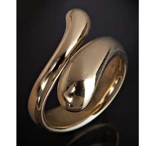 Tiffany & Co. Elsa Peretti gold Teardrop wrap ring