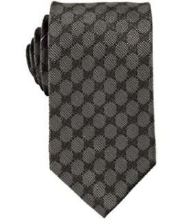 Gucci grey GG logo lattice jacquard Arend silk tie   up to 