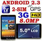 NEW* EZIO A85 3G 5.0 LCD ANDROID 2.3 GPS 8.0MP 2 SIM TV SMARTPHONE b