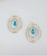 Kendra Scott london blue quartz triple hoop earrings style# 316905602