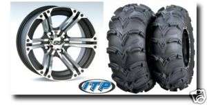 HONDA RANCHER 350 400 420 WITHOUT IRS ITP SS212 WHEELS 25 MUD LITE 