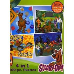Scooby Doo 100 Piece 4 in 1 Puzzle Set  Toys & Games  
