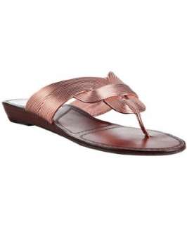 Matiko metallic peach Lola thong flat sandals   