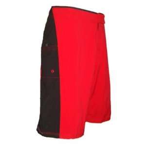 UN92 Hybrid Fight Board Shorts   Red/Black  Sports 
