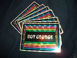 Boy George/Culture Club Vintage 80s Hologram Sticker  