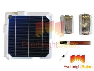 200 Grade B 6x6 Mono Solar Cell DIY Panel Kit Wire Flux  