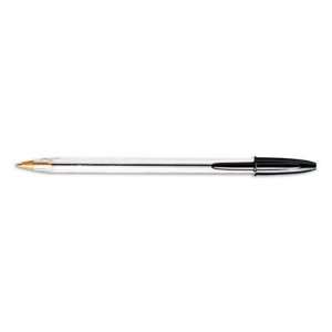  Cristal Stick Ball Pen Black Ink Medium 1.0 mm Case Pack 6 