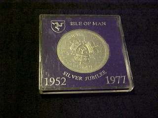 IOM Crown commemorating the Silver Jubilee 1952 1977  
