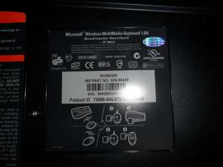 Microsoft Wireless MultiMedia Keyboard 1.0A X09 50429  
