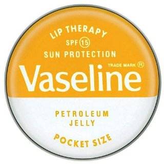 Vaseline Lip Therapy with Aloe Vera, Petroleum Jelly, Pocket Size, .7 