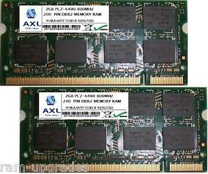 4GB KIT PC2 6400 DDR2 SODIMM 800MH 200PIN 2x 2GB MEMORY  