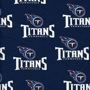   Tennessee Titans Team Logo Cotton Fabric   Per Yard