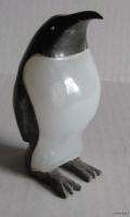 Exotic Natural Carved Marble Stone Figurine Penguin 4  