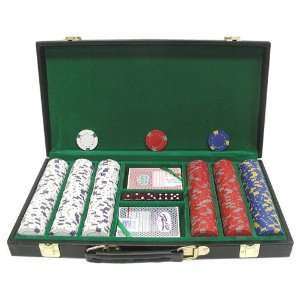  Trademark Games 300 Clay Casino Chips with Carrying Case 