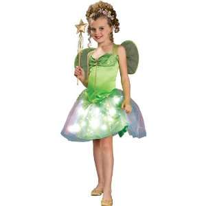  Tinkerbell Fiber Optic Costume Small 4 6 Kids Halloween 