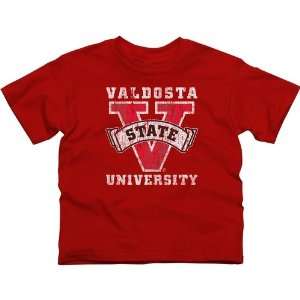  Valdosta State Blazers Youth Distressed Primary T Shirt   Red Sports