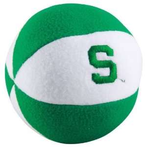 Michigan State Spartans Green White Plush Team Ball Rattle 