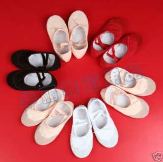 Black Girls Ballet Shoes Dance Slippers U.S. Size 11.5  