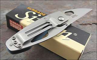 Schrade Simon Blue Leaf Carabiner Framelock Knife NEW  